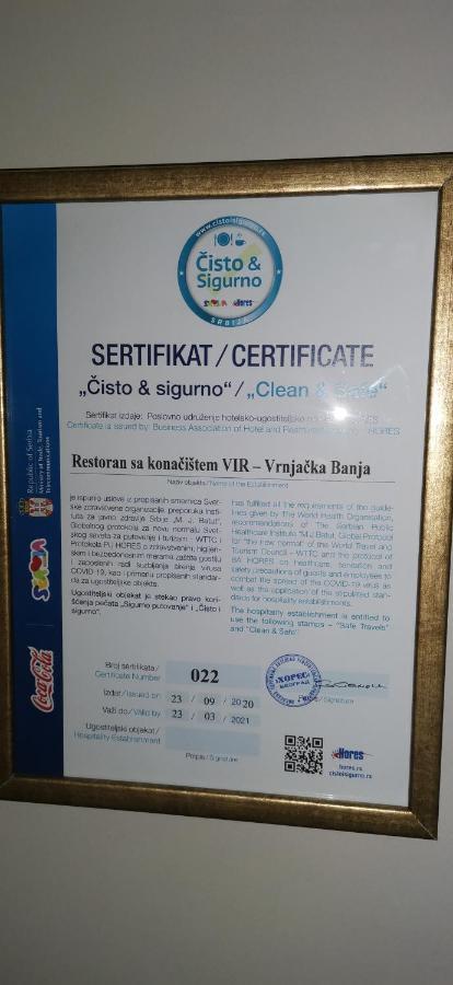 Garni Hotel Vir Врнячка-Баня Экстерьер фото